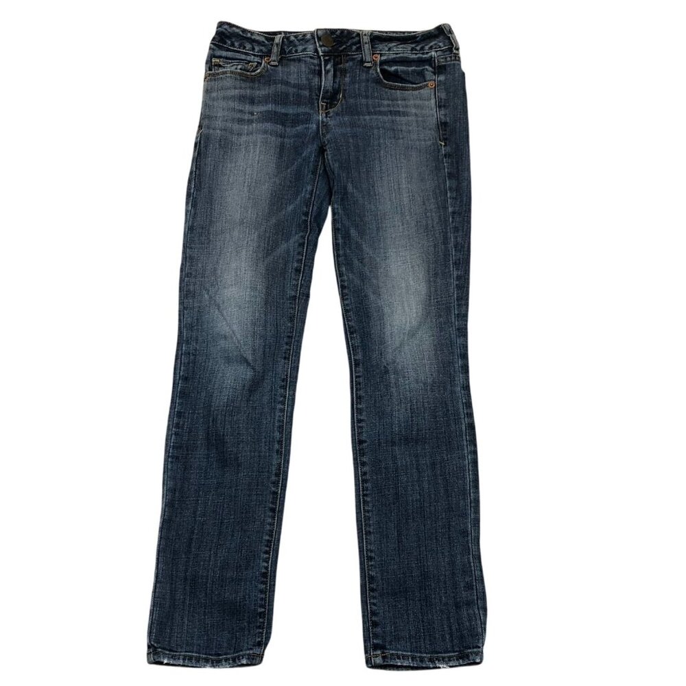 American Eagle Outfitters Womens Jeans Size 0 Skinny Stretch Blue Denim Classic